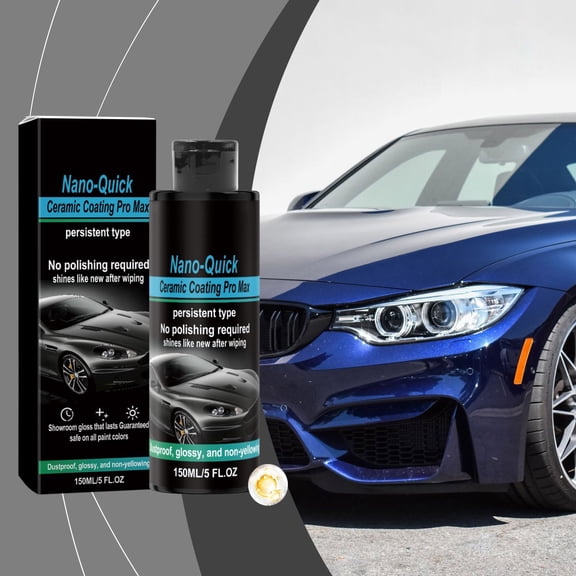 Car Ceramic Coating Agent, Car Maintenance Agent 150ml, Nano Paint Sealant for Scratch Resistance, Hydrophobic Protection, High Gloss Shine, DIY Easy Apply