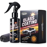 Car Ceramic Glass Coating Spray,Automotive Windshield Rain Repellent Glass Polish Protect, Long-Lasting Quick Dry Coat 3.38 fl oz +Towel