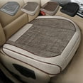 thumbnail image 1 of Car Chair Cushionss 23x23 Leather Car Seat Cushions All Season Universal Seat Cushions Fully Enclosed Leather Seat Cushions Seat Cover Breathable Seat Coffee, 1 of 7