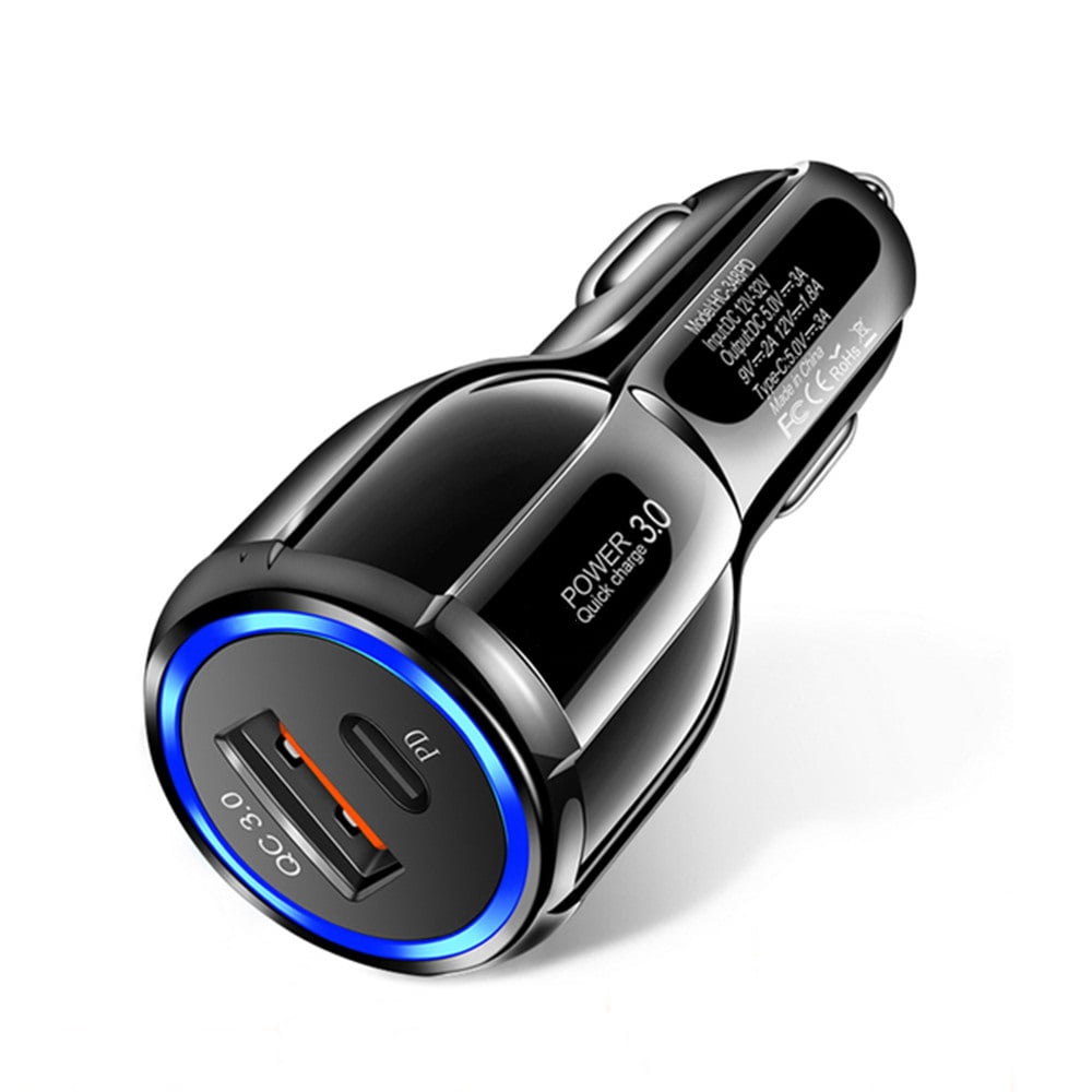 Car Charger 10-Pack QC3.0 Fast Charge Dual Port USB Cargador Carro Lighter Adapter for iPhone 13 12 11 Pro Max X XR XS Max 8 Plus 7s 6s, iPad, Samsung Galaxy S21 S10 Plus S7 j7 S10e S9 Note 8, LG, GPS