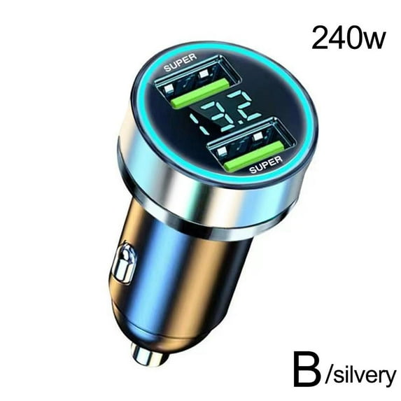 Car Charger 2 USB Cigarette Lighter Socket Adapter For iPhone яж д^ B7P0