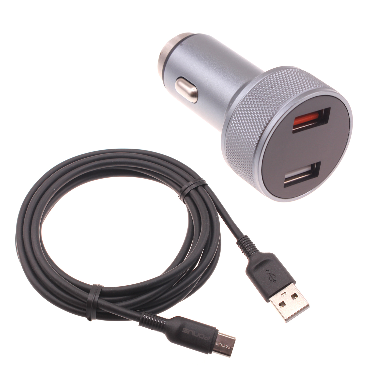 Car Charger 24W Fast for Samsung Galaxy S23/FE/Plus/Ultra/S24/FE/Plus/Ultra - 2-Port 6ft USB-C Cable DC Socket Power Adapter Long Type-C Cord