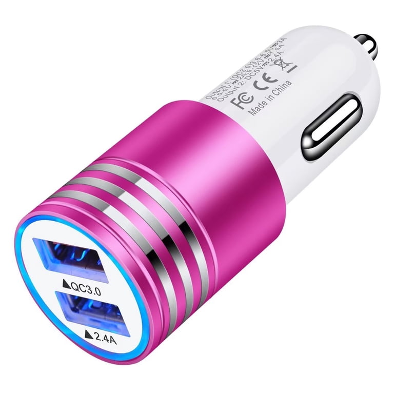 car cigarette socket qc 12V Lighter Dual QC3.0 USB Ports Fast Charger Power Adapter voltage and short Car Cigarette Lighter Socket QC