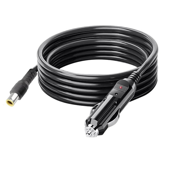 Car Charger Adapter Replacement for Portable 300 500 Voyager 1000 Power Station 16 AWG Power Adapter Cord