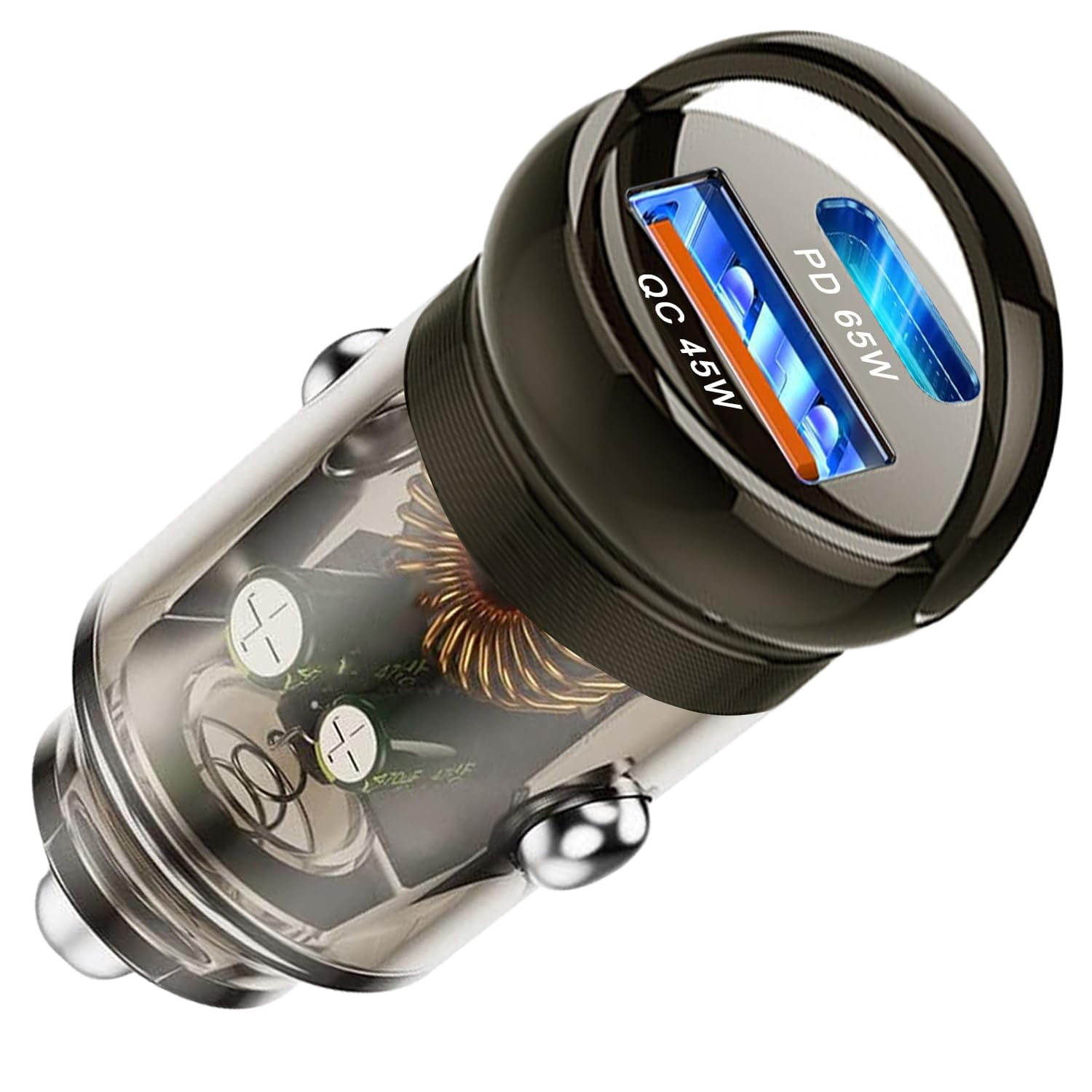 65w cigarette charger Car Charger, Cigarette Lighter USB Charger Total 110W [USB C 65W+USB A 45W]  PD&QC3.0 Fast Charge 12V USB Socket, Metal USB C Car Phone Charger Adapter  for iPhone 16 15 14 13