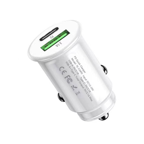 Car Charger Cigarette Socket 2 USB Port Fast Charging Adapter 5V 3.1A Lighter V9Z0