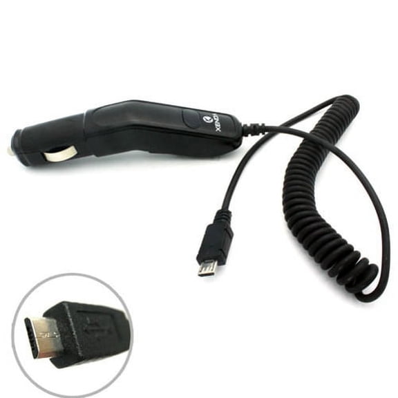 Car Charger DC Plug Power Adapter Micro-USB Coiled Cable G9G for Samsung Galaxy J3 J5 J7, Note 3 4 5 Edge, S5 S6 Edge Edge+ S7 Edge, Tab 4 NOOK 10.1 (SM-T530) 7.0 (SM-T230) E NOOK 9.6 (SM-T560)