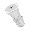 thumbnail image 1 of Car Charger USB C Fast Charge,Type C Car Charger,Quick Charge USB Car Adapter with 3ft Type C Charging Cable,20W Fast Car Charger Type-C Ports Adapter for Android And Other Devices(White), 1 of 1