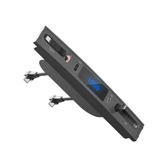 Car Charger USB Hub Fast Charge Cable Adapter Docking Station Center Console R9 A5S7