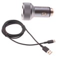 thumbnail image 1 of Car Charger for Nokia G300/G400 5G/G310 5G - 24W Fast 2-Port 6ft USB-C Cable DC Socket Power Adapter for Nokia G300/G400 5G/G310 5G, 1 of 6