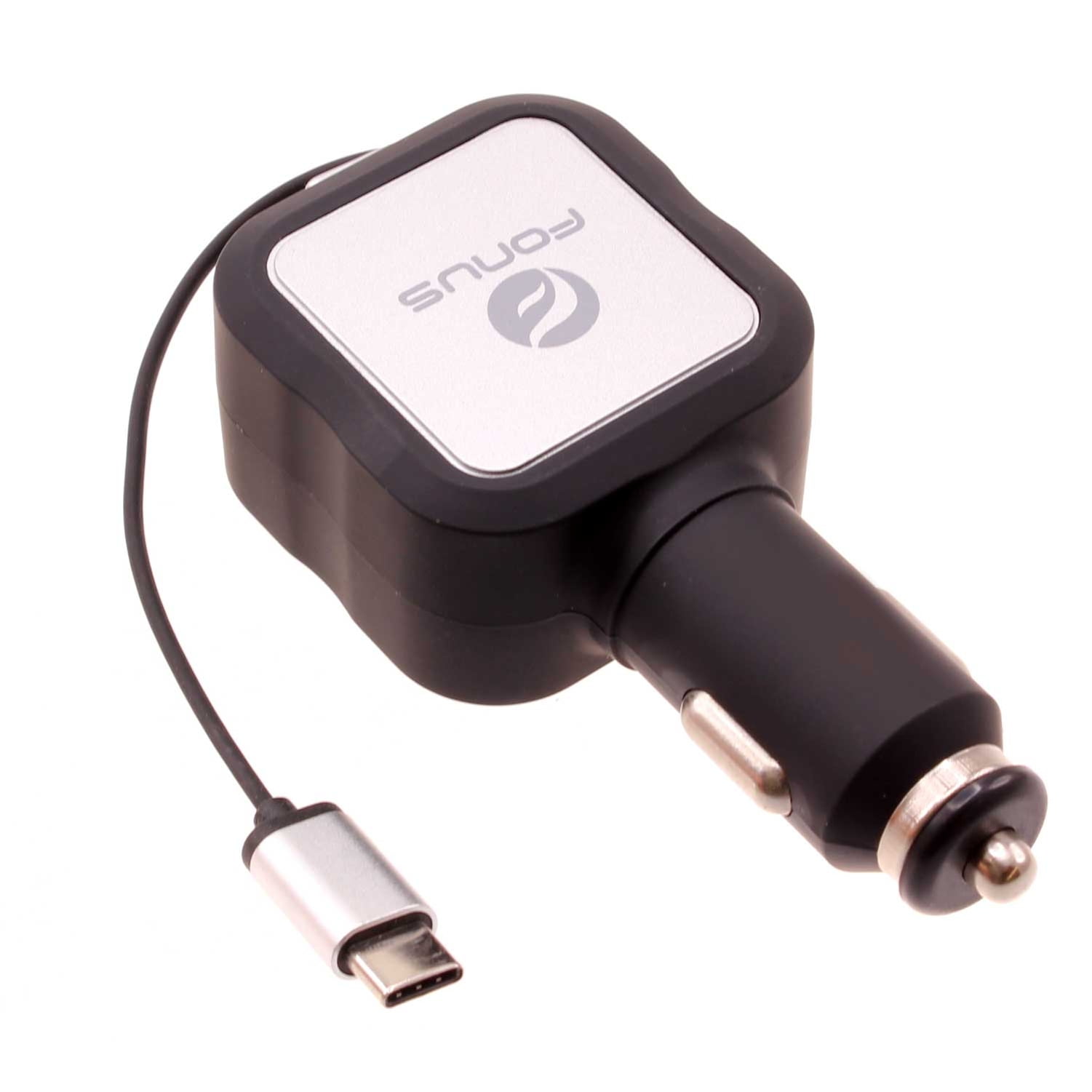 Car Charger for Samsung Galaxy Z Flip5/Flip4/Flip 3 5G - Retractable 4.8Amp Type-C 2-Port USB Fast Charge DC for Galaxy Z Flip5/Flip4/Flip 3 5G