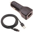 thumbnail image 1 of Car Charger for TCL 30 T - 24W Fast 2-Port USB 6ft Cable Type-C Turbo Charge for 30 T, 1 of 6