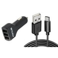 thumbnail image 1 of Car Charger for TCL ION X - 36W 3-Port USB 4.8A Type-C Cable 6ft Power  TCL ION X, 1 of 6