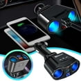 thumbnail image 1 of Car Charger with FM - Fast USB Charging - 48A Power Output - Universal Vehicle Socket for All Vehicles, 1 of 8