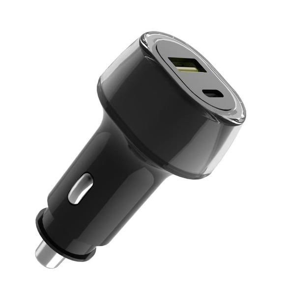 Car Charger with Multi-Port Cigarette Lighter Adapter and GPS Tracker,Support Apple Find My and Android Find Hub