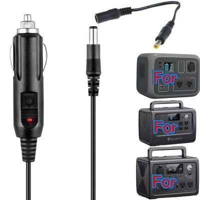Car Charging Cable Compatible with Maxoak BLUETTI EB3A / EB70S / AC50S Power Station