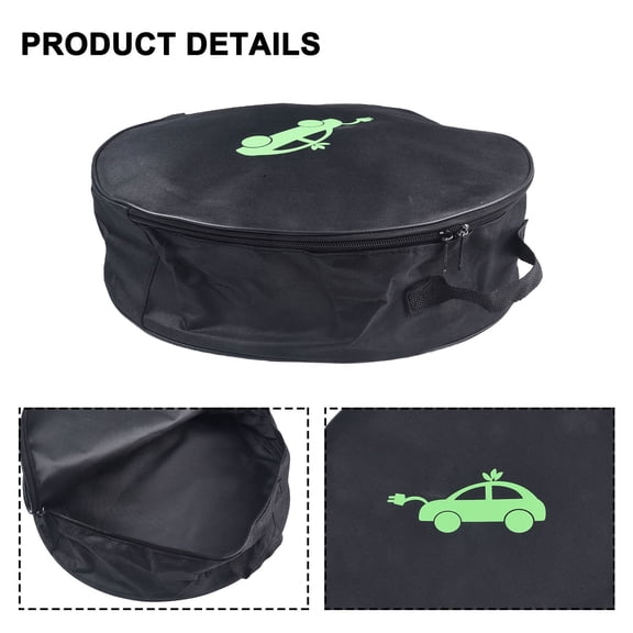 Car Charging Cable Storage Bag Jumper Carry Bag For Electric Vehicle Charger
