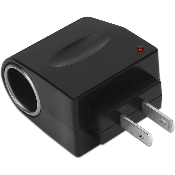 Car Cigarette Lighter Adapter, 90V-240V AC to 12V DC Converter, 500mA Auto Cigarettes Lighter Socket Adapter, Cigarettes Lighters Adapters to Wall Plug, Universal Power Inverter for Most Cars