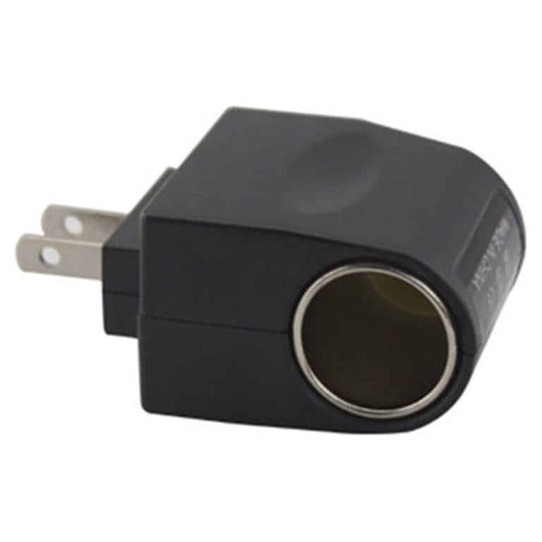 Car Cigarette Lighter Converter Plug Adapter 110V-240V AC Wall Power To 12V  DC,New 110V - 240V AC Plug To 12V Car Lighter Converter Socket Adapter,1Pc 