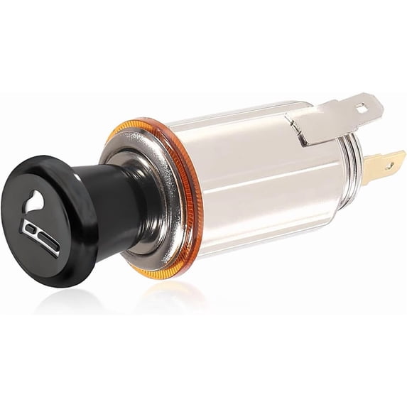 Car Cigarette Lighter, DC 12V Auto Cigarette Lighter Socket Plug Element, Cigarette Lighter without Cable for Most Cars, Trucks, Trailers, RVs, Boats, Universal Car Accessories