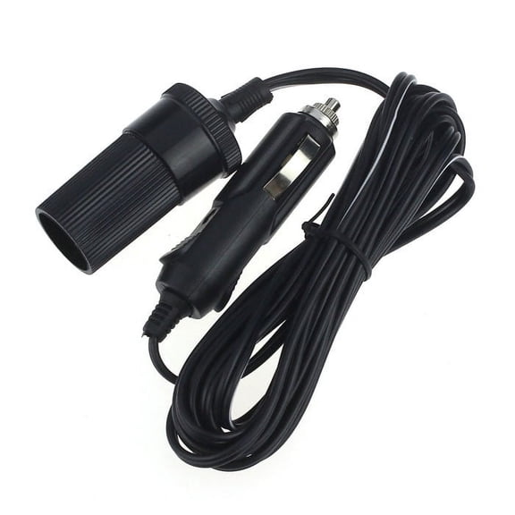 Car Cigarette Lighter Extension Cord 12V-24V 10A 2 Meter 80W Max Power Plastic Metal Construction Easy Install Universal for Car Truck RV Boat GPS Dash Cam Phone Charger Power Supply Cable New