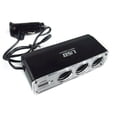thumbnail image 1 of Car Cigarette Lighter Multi Socket Triple Splitter 12V USB Charger New B3S6, 1 of 5