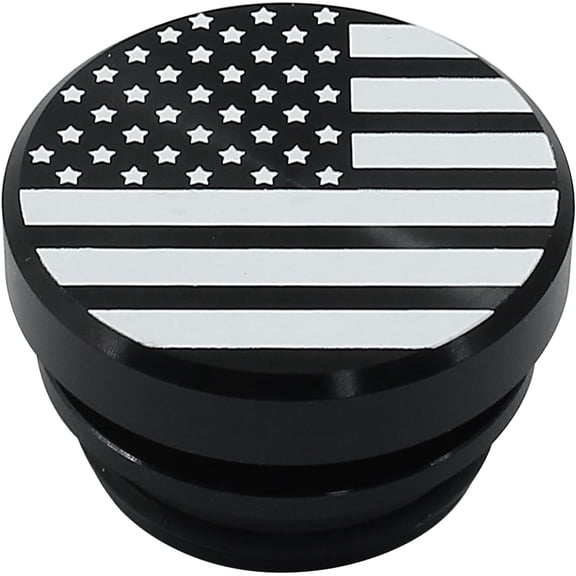 Car Cigarette Lighter Plug Cover,Billet Aluminum Cigarette Lighter Button,Waterproof Dustproof Car Lighters Accessories for Most Vehicles and Boats with 12 Volt Power Source (Flag/Black)