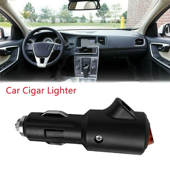 Car Cigarette- Lighter- Plug- Sockets Converter 15A 12V-24V Led Indicator Light Universal- Car Switch Power Socket Car Accessory