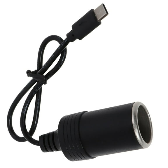 Car Cigarette Lighter Socket Adapter USB-C to 15V Power Conversion Safety Protection Adapter