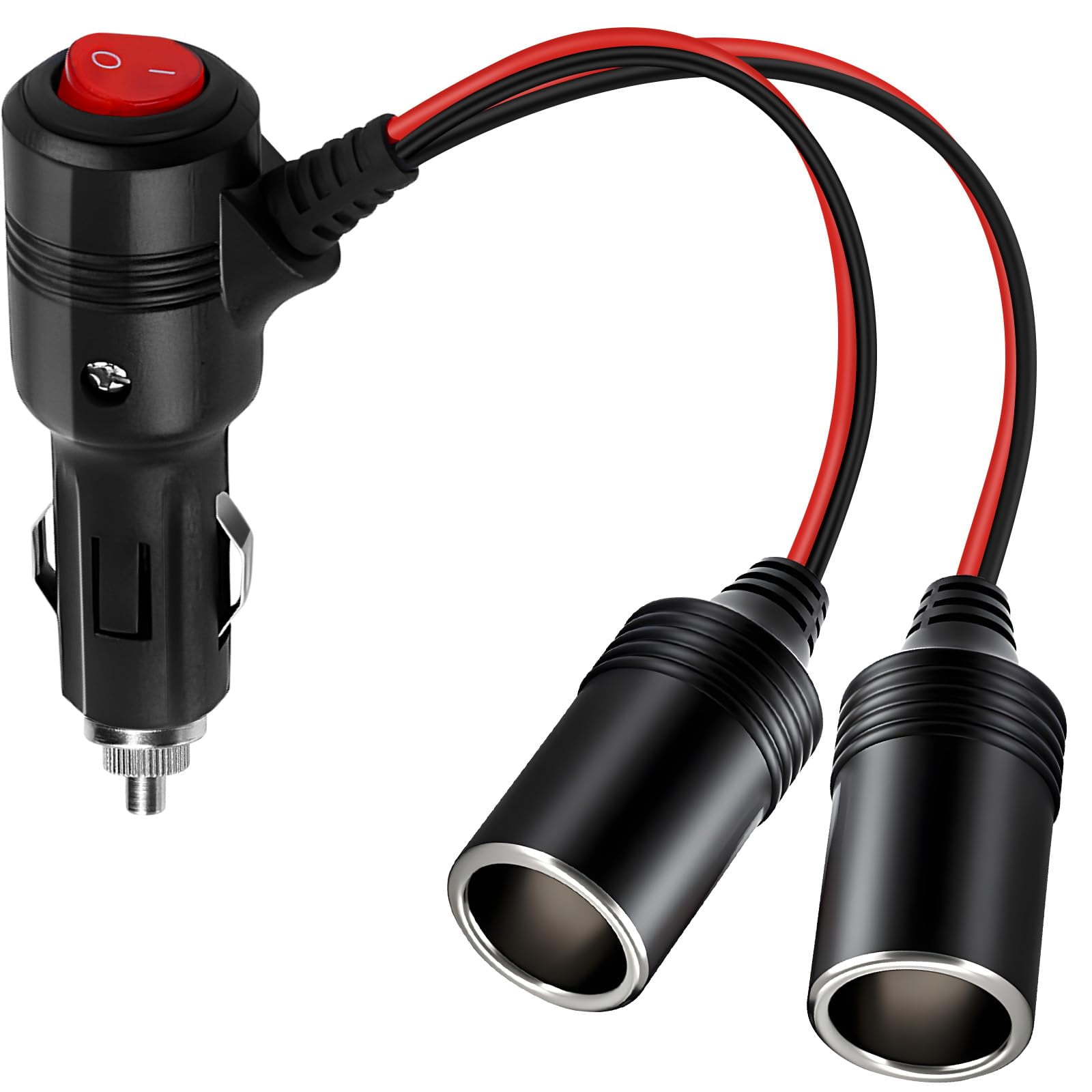 1 to 2 cigarette lighter power splitter Car Cigarette Lighter Splitter, 12v Splitter Adapter for Car,Supports Fast  Charging,1 to 2 Car Cigarette Lighter Splitter Power Charger Port, for