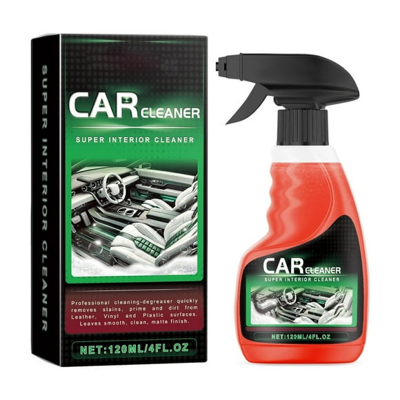 Car Cleaner Removes Grease Oil And Stains From Leather And Plastic Suitable For Seats Steering Wheels Door Panels And Instrument Panels Cleaner 120ml