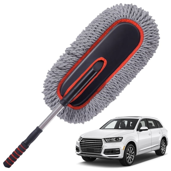 Car Cleaning Brush for Detailing | Soft Bristle Duster Removes Dirt, Dust & Debris | Ergonomic Handle • Multi-Use for Auto, Truck, Motorcycle | Scratch-Free, Lightweight, Easy Grip | 1 Pack
