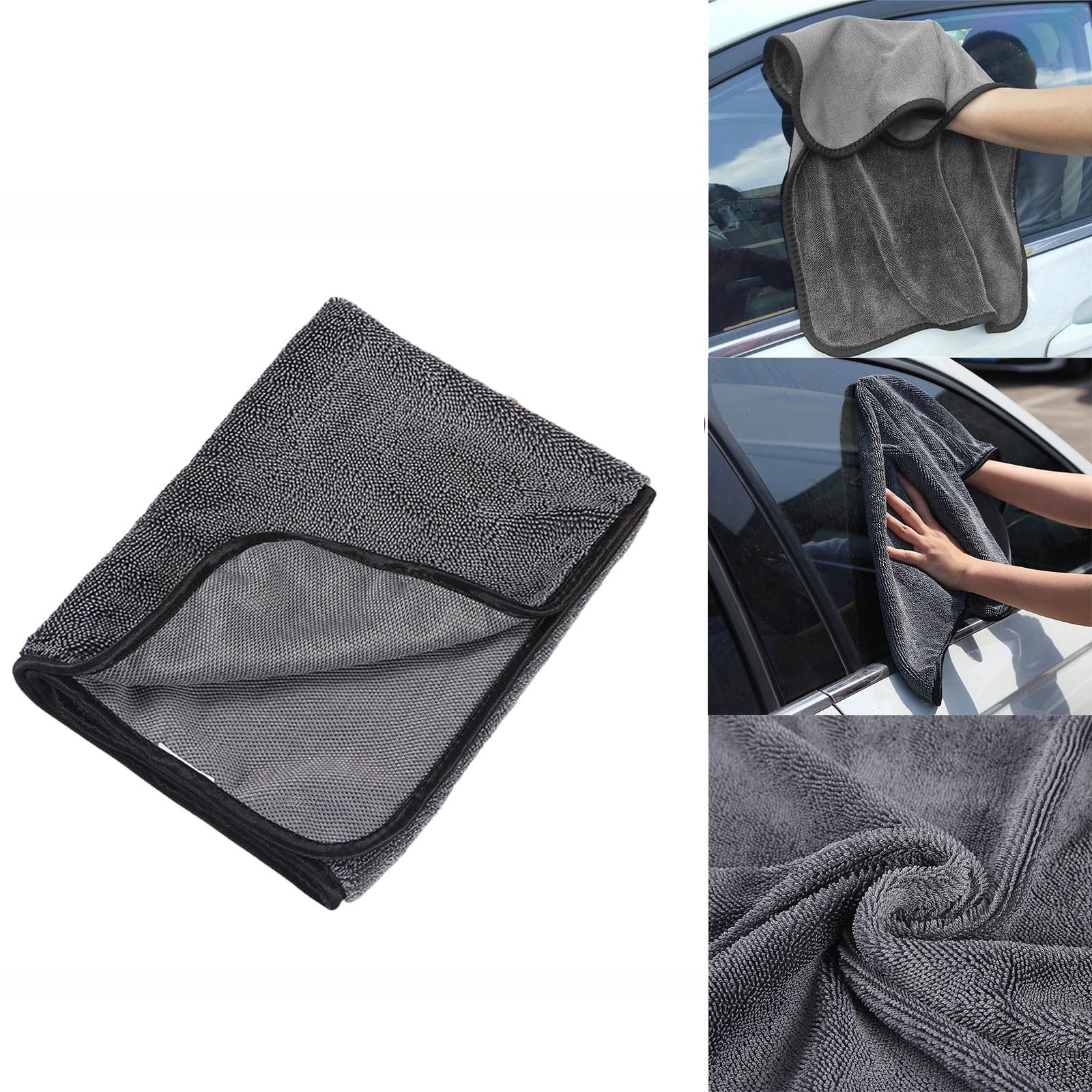 Microfiber Car Cleaning Towel - 60x160cm Scratch-Free Drying & Detailing Cloth For Auto Wash