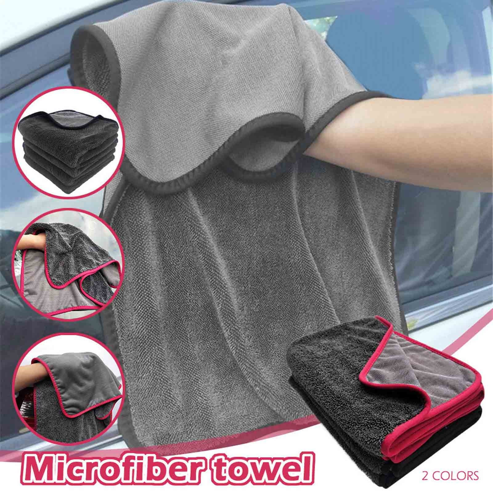 Microfiber Car Drying Towels, 16”x24“ Large Car Wash Detailing Buffing  Polishing Towel , 380gsm, Pack of 6 