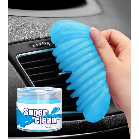 TeSabMi Car Cleaning Gel, Cleaning Putty for Auto Detailing, Car Interior Cleaner, Dust Cleaning Slime, Blue