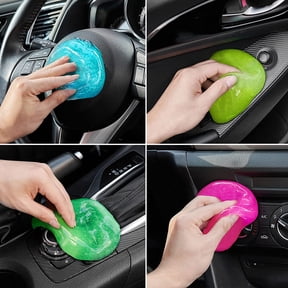 Car Cleaning Gels, 4-Pack Universal Auto Detailing Tools Car Interior Cleaner Putty, Dust Cleaning Mud for PC Tablet Laptop Keyboard, Air Vents, Camera, Printers, Calculator