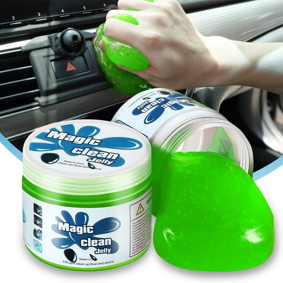 Car Cleaning Jelly Auto Detailing Tool Universal Remover for Auto Interiors Home & Office Electronics Cleaning - Green