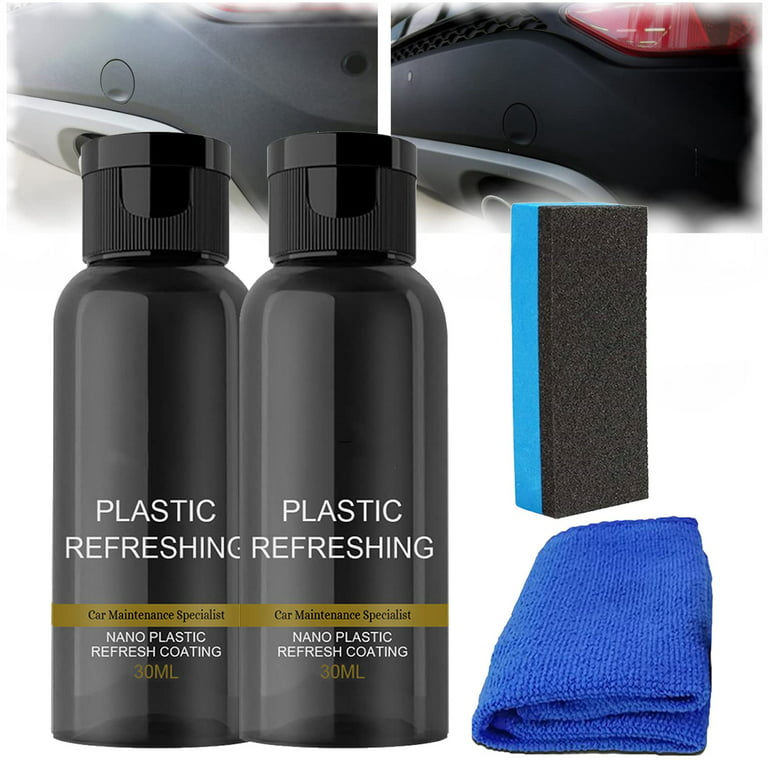 Plastic Refreshing, Car Plastic Plating Refurbishing Agent, Plastic  Revitalizing Coating Agent, Plastic Refreshing Car Black, Plastic Parts  Refurbish Agent (2) : Automotive 