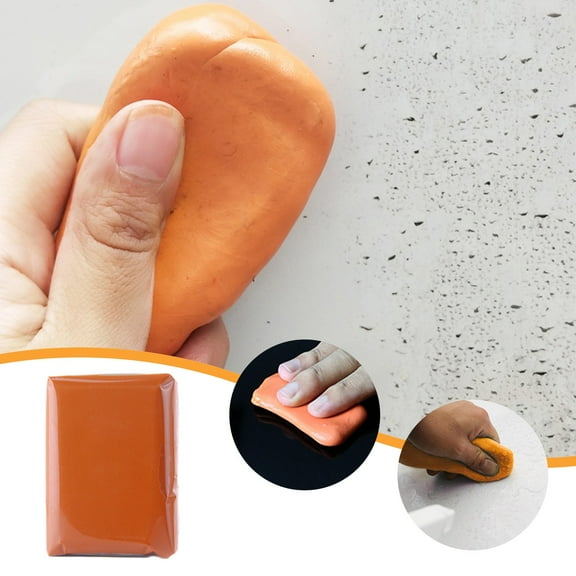 Car Cleaning Mud, Xshuai Volcanic Sludge Remover for Car Paint, 100g Orange Clay Bar Detailing Kit Adsorbs Stubborn Stains Iron Powder Tree Sap