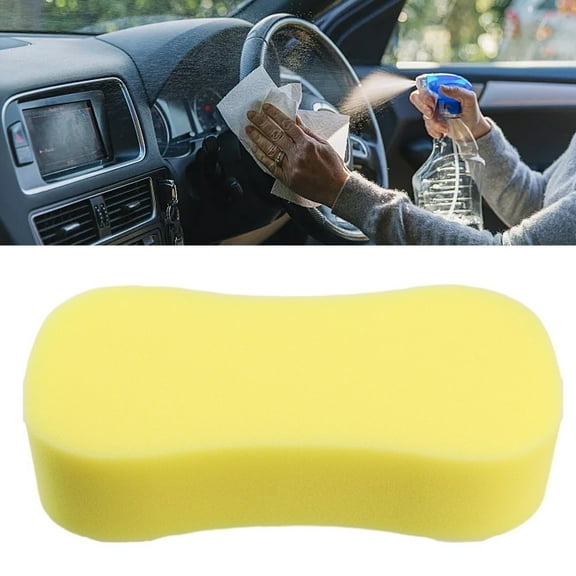 Car Cleaning Sponge Large Jumbo Sponge Car Auto Washing Sponge Pad Wax Polishing Car Cleaning Cloth Yellow Car Cleaner Tools