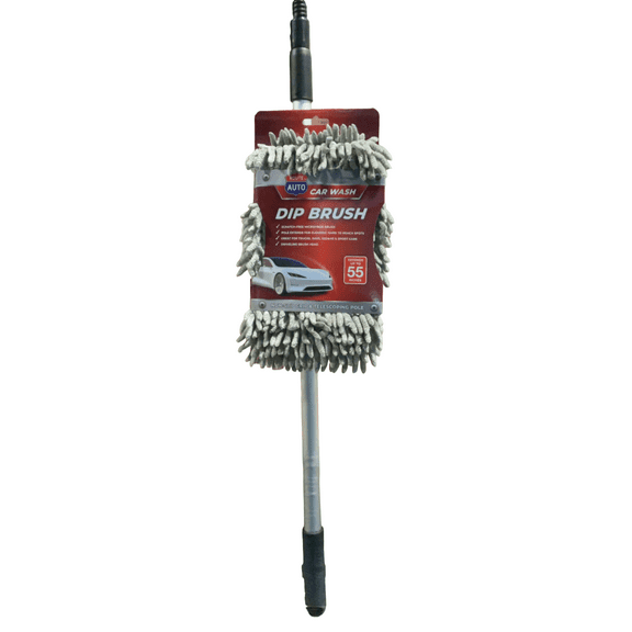 Car Cleaning Washing Mop Brush Adjustable Telescopic Long Handle Cleaning Mop, 55 in, Microfiber, for Car RV Truck