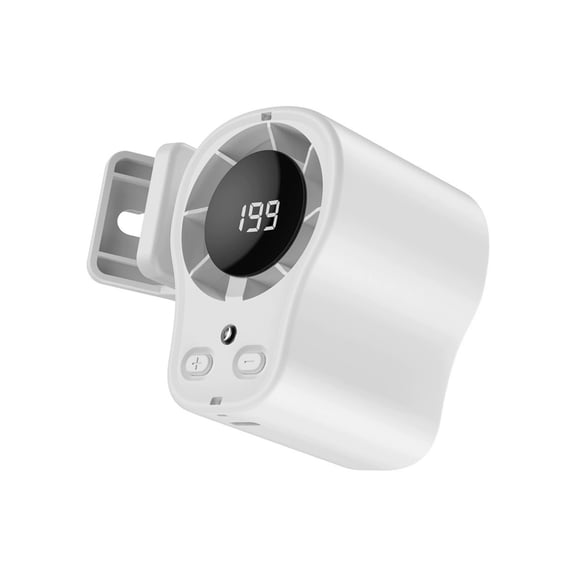 Car Clip on Air Conditioner Fan with LED Display 360° Rotation Portable Mini Personal Fan Cooling System for Vehicle Umbrella Bike Office Beach Camping