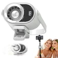 thumbnail image 1 of Car Clip On Air Conditioner Fan With Led Display, Portable Mini Cooling System For Auto Vehicle, Usb Rechargeable Battery Powered Gadget, 360° Rotation Adjustable 4 Speeds Truck Tent（White）, 1 of 6