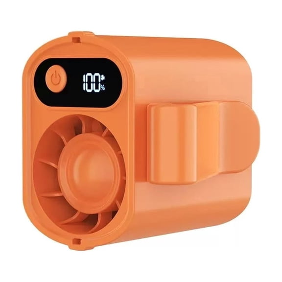 Car Clip On Air Conditioner Fan With LED Display - 360° Rotation, Portable USB Rechargeable Personal Cooling Mini Fans For Office,Car