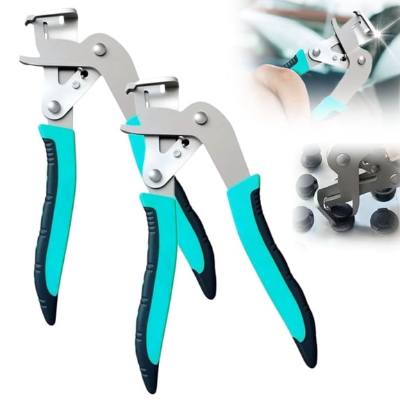 Car Clip Pliers Tool for Auto Door Panel Trim, Spring Loaded Fastener Remover, 1 or 2