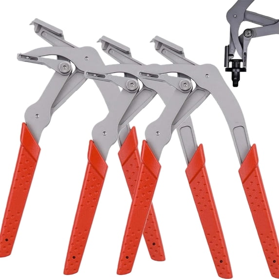 Car Clip Pliers & Trim Removal Tool, Heavy Duty Spring-Loaded Fastener Remover. Professional Grade Pliers for Auto Mechanics & DIY Repair.