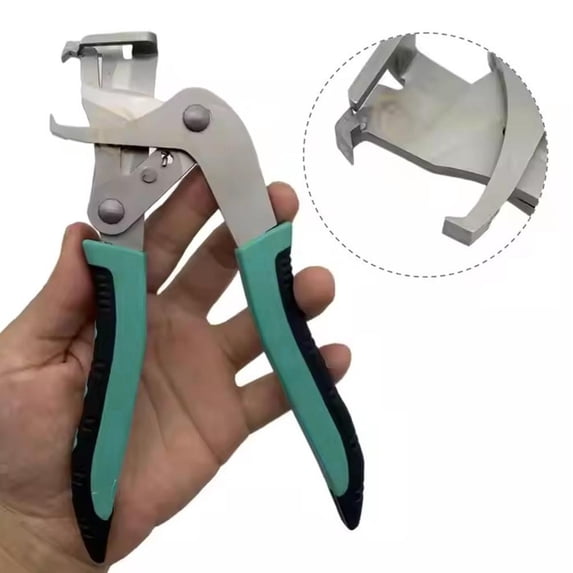 Car Clip Pliers & Trim Removal Tool, Spring-Loaded Fastener Rivet Remover for Auto Door Panels, Interior & Exterior Trim, Mechanic, Damage-Free Disassembly