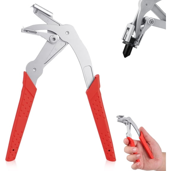 Car Clip Pliers & Trim Removal Tool, Spring-Loaded Fastener Rivet Remover for Auto Door Panels, Interior & Exterior Trim, Removing Automotive Fasteners Clips Without Damage