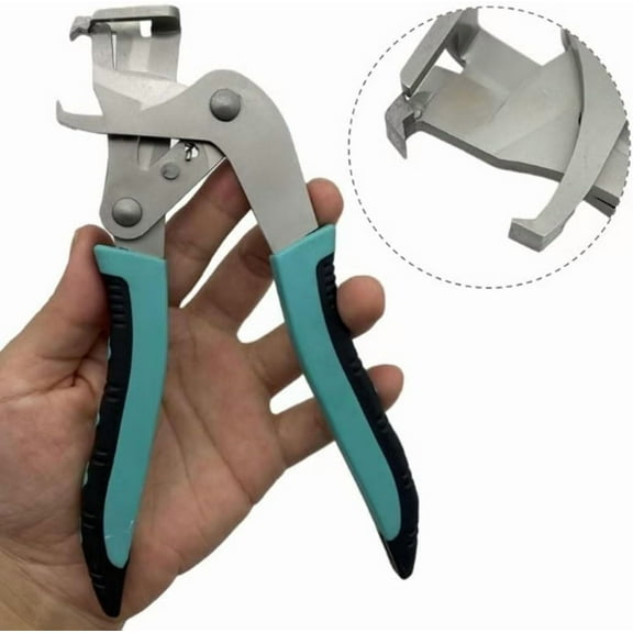 Car Clip Removal Pliers Tool, Heavy Duty Alloy Steel Trim Clip Puller with Labor Saving Spring Design and Anti Slip Handle for Auto Interior Panel Fastener Removal (LK)