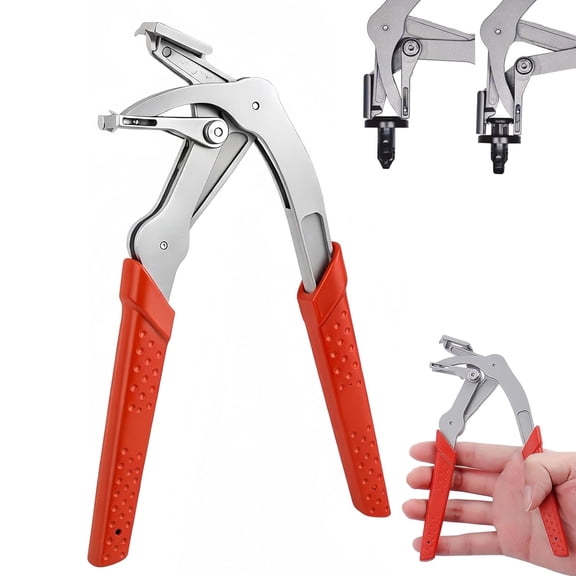 Car Clip Removal Tool, 17-4 Stainless Steel Panel Clip Pliers with Spring-Loaded Lever, Auto Trim & Fastener Remover Tool for Car Repair (1PC)